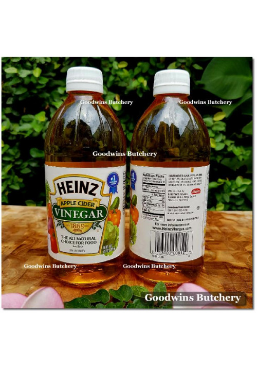 Vinegar cuka Heinz USA APPLE CIDER VINEGAR 16fl.oz 473ml
